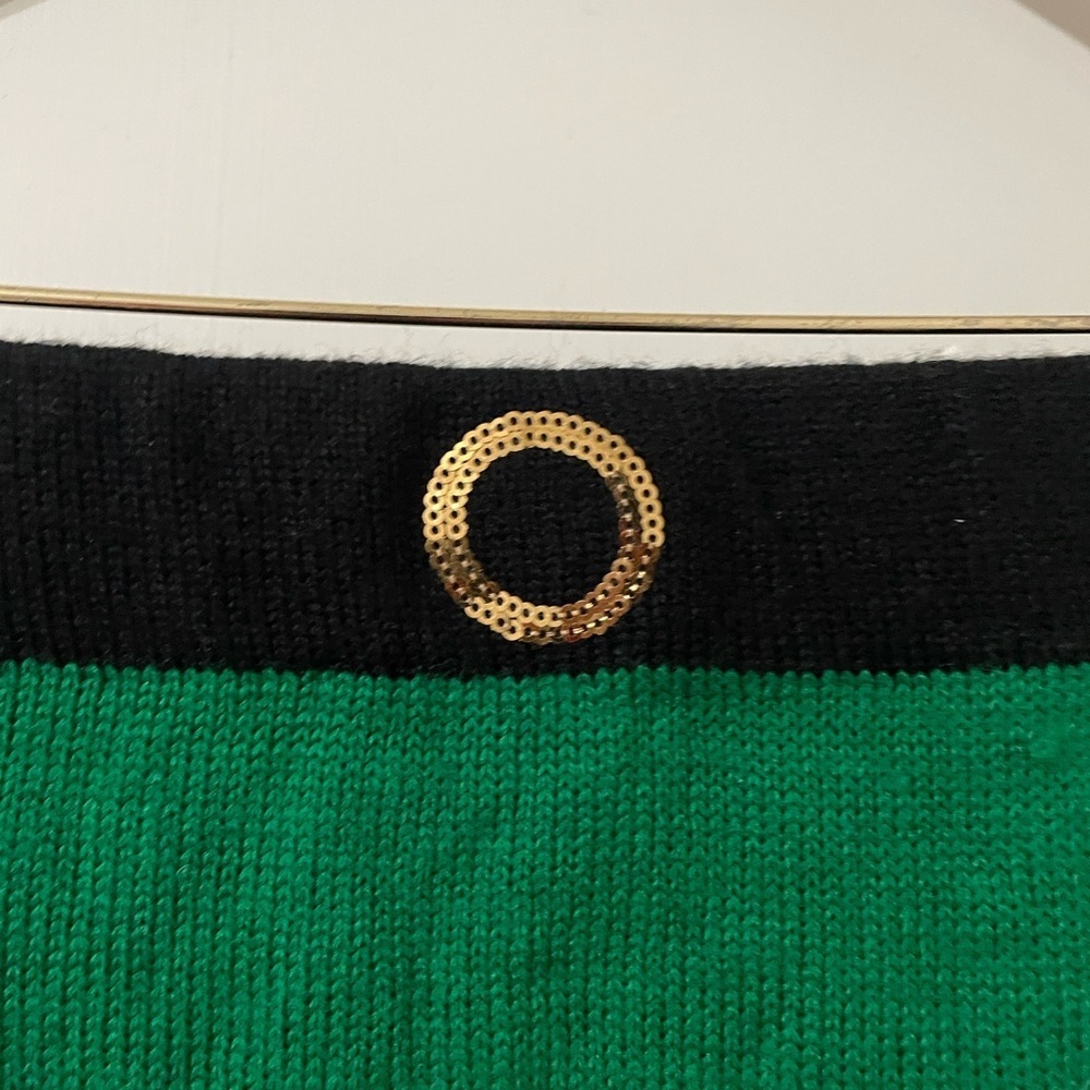No Boundaries Festive Elf Knit Skirt with Jingle Bells & Faux Fur Size M(7-9) - Picture 7 of 8